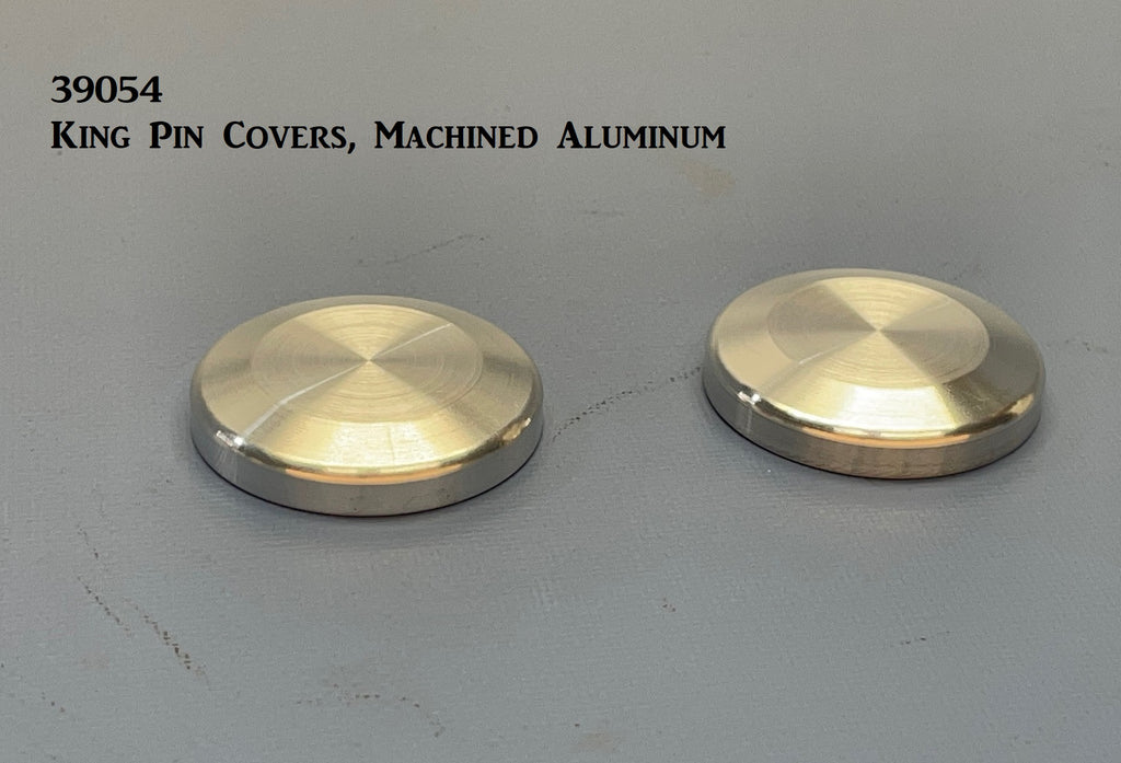39054 King Pin Covers, Machined Aluminum – California Custom Roadsters