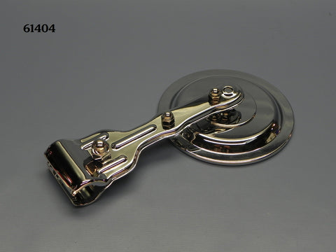 61406 T-Mirror, Brass Clamp-on, Round Side View