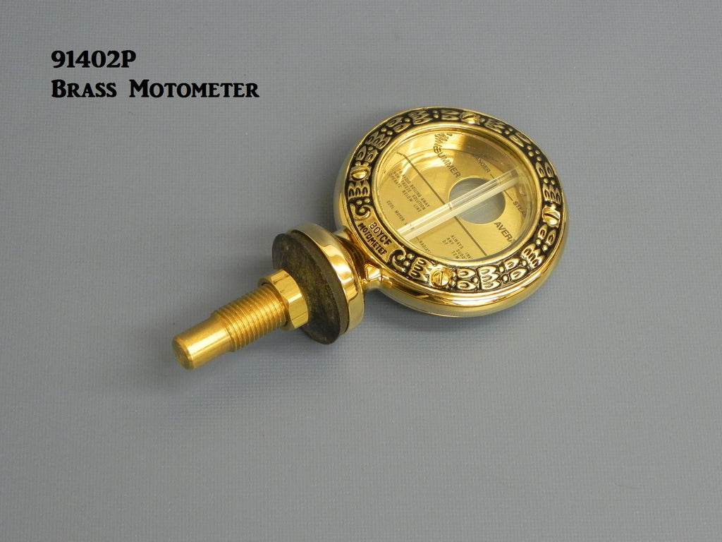 91402P Moto-Meter, Brass – California Custom Roadsters