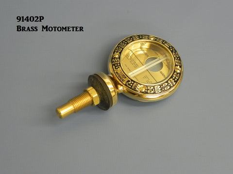 91402P Moto-Meter, Brass