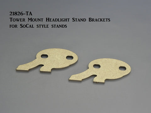 21826-TA Tower Mount Headlight Stand Brackets for So Cal style stands, Weld-on