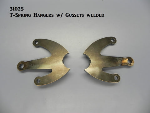 31025 T-Spring Hangers, Front, w/ gussets welded