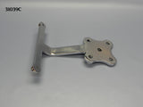 31039C T-Top Perch Plate, Chrome, with License Plate mount