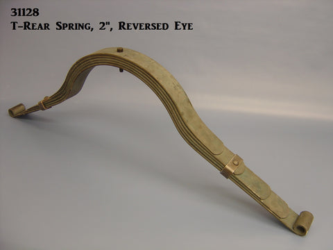 31128 T-Rear Spring, 2", Reversed Eye