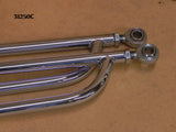 31250C T-Radius Rods, Front, Chrome, 51" bars