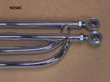31252C T-Radius Rods, Chrome, Short Fronts, 27" bars w/Ends and Chrome Hardware