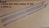 31250C T-Radius Rods, Front, Chrome, 51" bars
