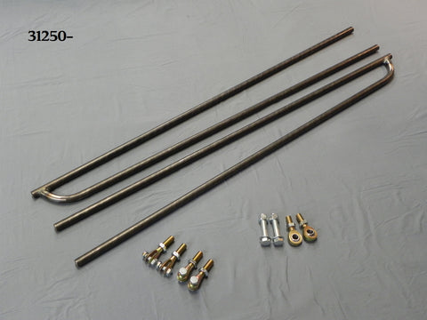 31252 T-Radius Rods, Short Fronts, 27" bars w/Ends and Hardware
