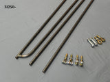 31252 T-Radius Rods, Short Fronts, 27" bars w/Ends and Hardware