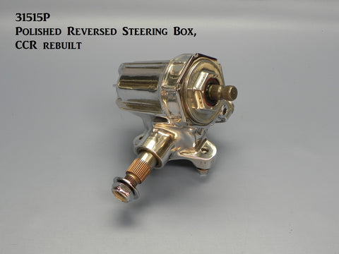 31550P Complete, Polished Reversed Corvair Steering Box Kit