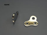 31609C T-Shock Mount Plates, Chrome, Offset style