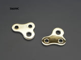 31609C T-Shock Mount Plates, Chrome, Offset style