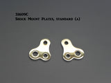 31609C T-Shock Mount Plates, Chrome, Offset style