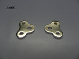 31611C T-Shock Mount Plates, Chrome, Triangle style