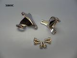31801C T-Motor Mounts, Chrome, Chevy V8 (to motor)