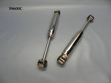 39600C Front Shocks, Chrome, Standard style, (9.25 to 14.25)