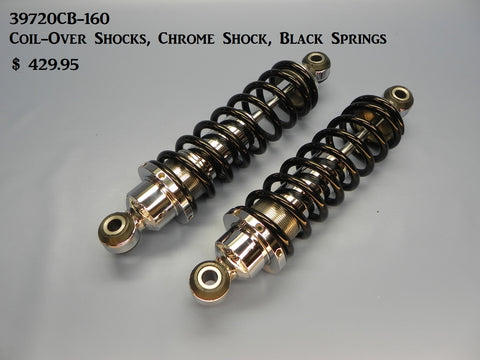 39720CB-160 Coil-Over Shocks, Chrome Shocks, All Americans 160# rate