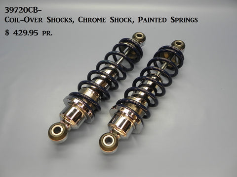 39720CB-180 Coil-Over Shocks, Chrome Shocks, All Americans 180# rate