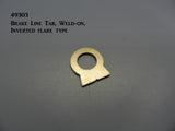 49303 Brake Line Adapter Tab, Weld-on, (inverted flare type, 5/8" hole)