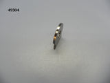 49304 Brake Line bulkhead Tab, Weld-on, (AN type, 3/8" hole)