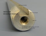 58541 T-Windshield Material, Aluminum, Per Foot