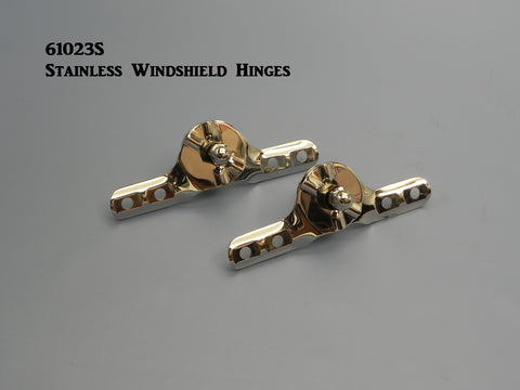 61023S Chrome Windshield Hinges