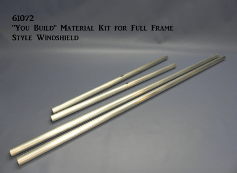 61072 "You Build" Material Kit for Full Frame Style Windshield
