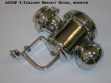 61123P T-Taillight Brackets, Polished S/S, for Lantern Style Lights