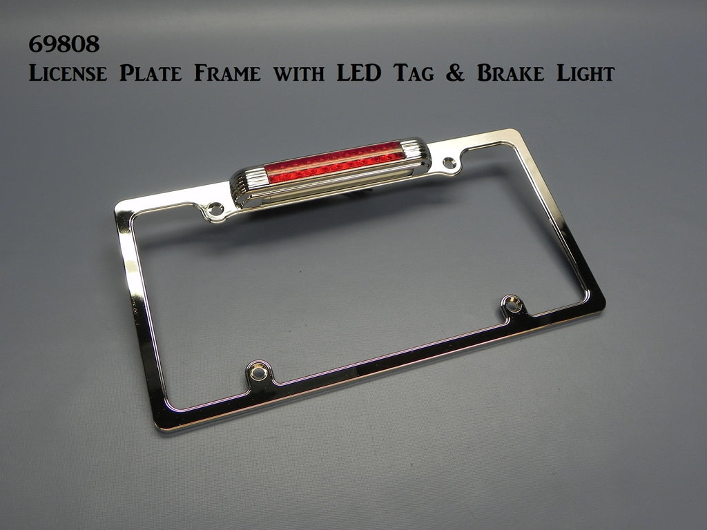 69808 License Frame, with LED Plate Third Brake Light