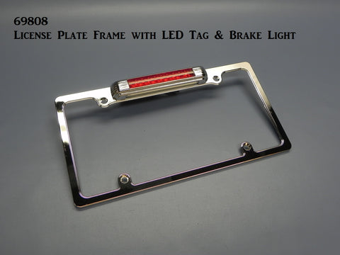 69808 License Frame, with LED Plate & Third Brake Light