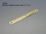 79305 Braided Ground Strap with 3/8" eye holes, (8.25")