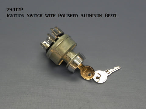 79412P Ignition Switch with Polished Bezel