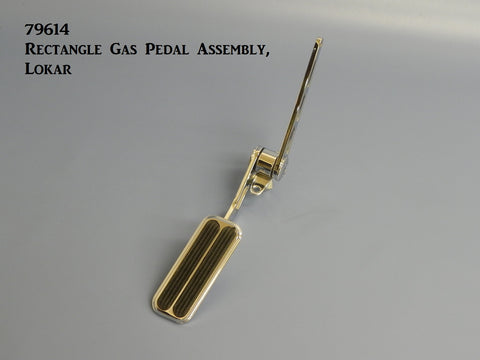 79614 Rectangle Gas Pedal Assembly, Lokar
