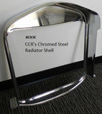 81613C T-Radiator Shell w/ Ford script, Chrome, Steel 2pc.