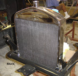 81613C T-Radiator Shell w/ Ford script, Chrome, Steel 2pc.