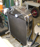 81613C T-Radiator Shell w/ Ford script, Chrome, Steel 2pc.