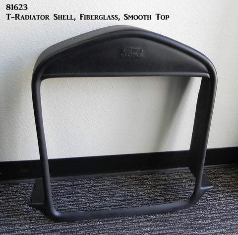 81623 T-Radiator Shell with Ford script, Fiberglass, 5 1/2" wide