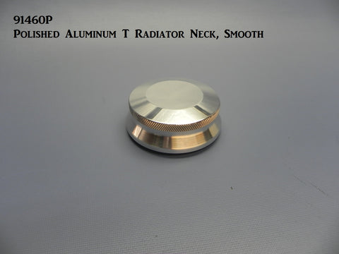 91460P Model T Radiator Neck, Bolt-on, Polished Aluminum Top, Smooth