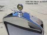 91463CH Model T Radiator Neck, Bolt-on, Chrome, Aluminum Top with Hole