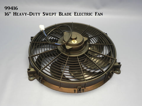 99416 Electric Fan, 16" Swept Blade Style