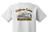 CCR, '2 Bitchin Roadsters' T-Shirt, (White)