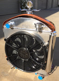 99455 17" HD Electric Fan with Aluminum Shroud, 2-speed, 1800-2400 Swept Blade Style