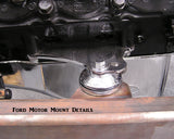31804C T-Motor Mounts, Chrome, Ford Small blocks  (to motor)