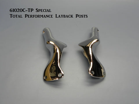 61020C-TP Special, Total Performance Layback Windshield Posts, Chrome