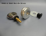 91463CH Model T Radiator Neck, Bolt-on, Chrome, Aluminum Top with Hole