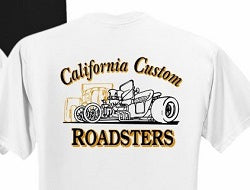 CCR, '2 Bitchin Roadsters' T-Shirt, (White)