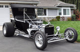 81613C T-Radiator Shell w/ Ford script, Chrome, Steel 2pc.