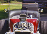 61022P T-Windshield Frame, Polished, Full Frame, 22" height, 40 1/8" wide