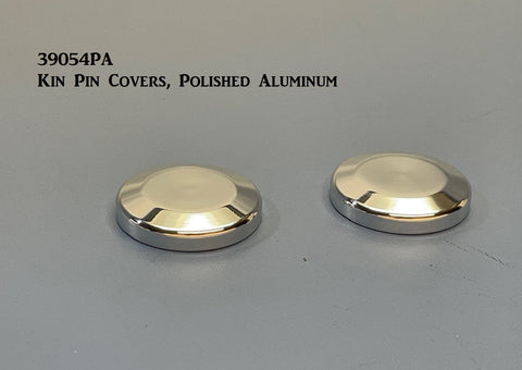 39054PA King Pin Covers, Polished Aluminum