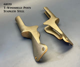 61020 T-Windshield Posts, Stainless Steel